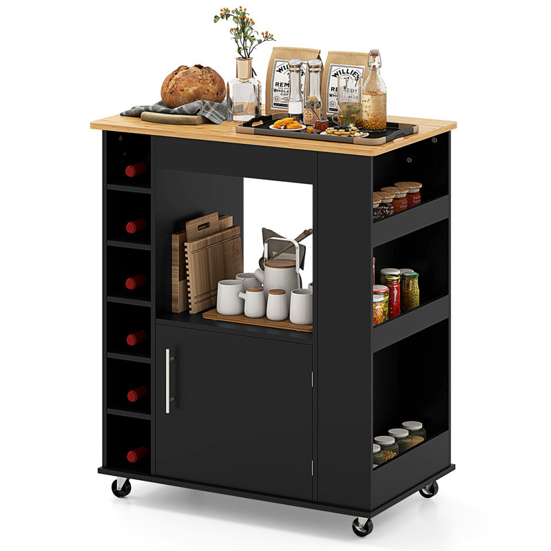 Wood Kitchen Cart