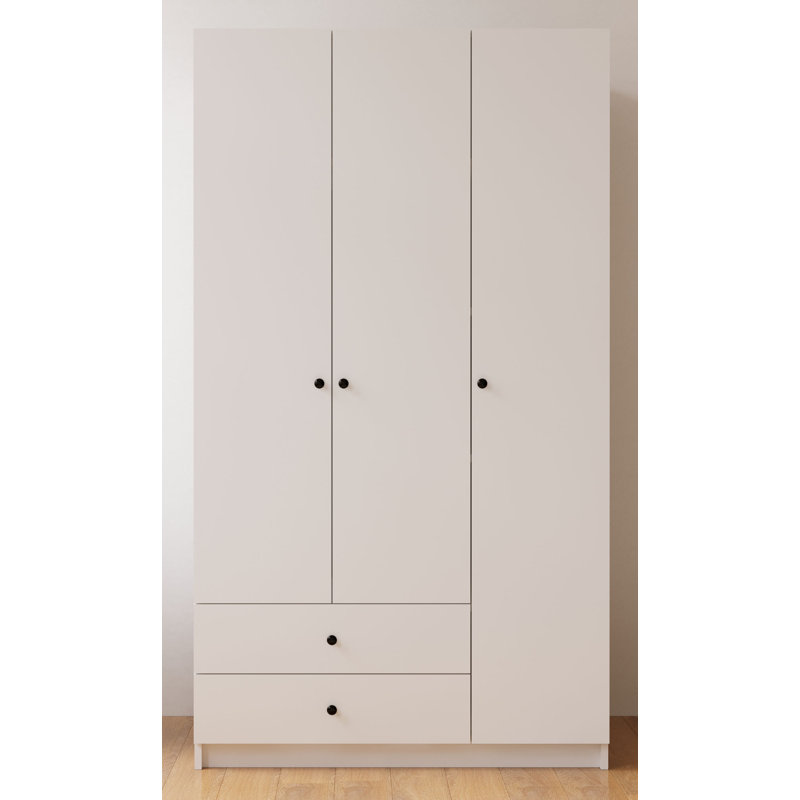 Lafroscia 3 Door Manufactured Wood Wardrobe