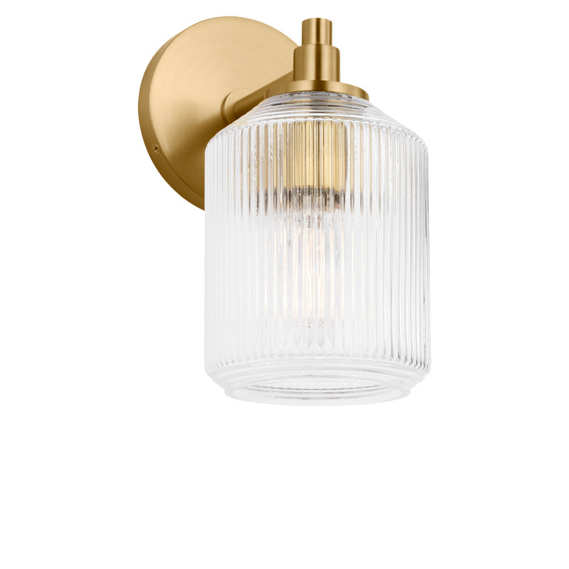 Barstow Bath, Burnished Brass, 9" H x 4.5" W x 6.125" D