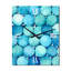 Horloge murale géométrique moderne surdimensionnée turquoise à symétrie circulaire-99633050