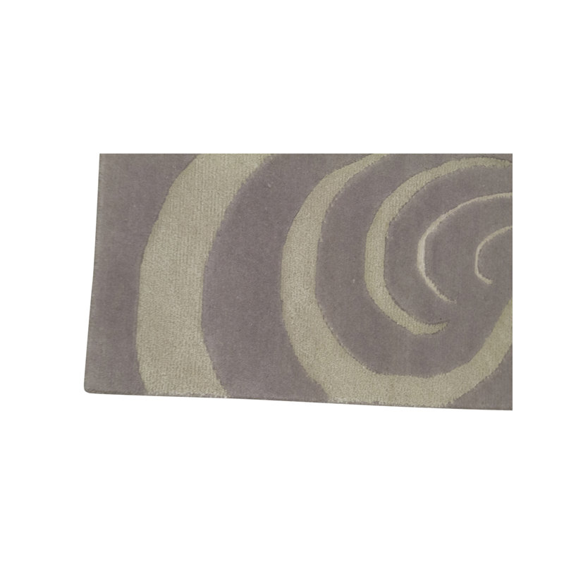 Tapis gris de haute qualité noué à la main