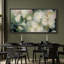 «Green Abstract Floral», impression sur toile encadrée de très grandes décorations murales-111653750-111653749