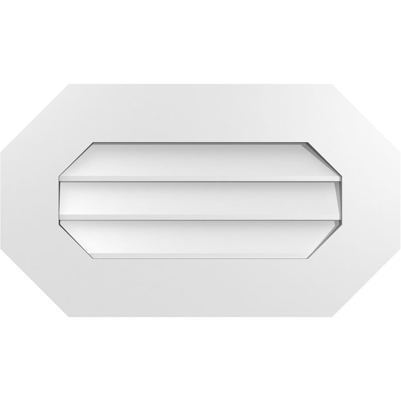Évent horizontal gondole allongé en surface octogonal Signature, H 14 po x l 24 po x P 1 po