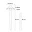 Lot de 12 lampes de chemin en laiton à 1 lumière, 43 cm L x 43 cm P-136144128