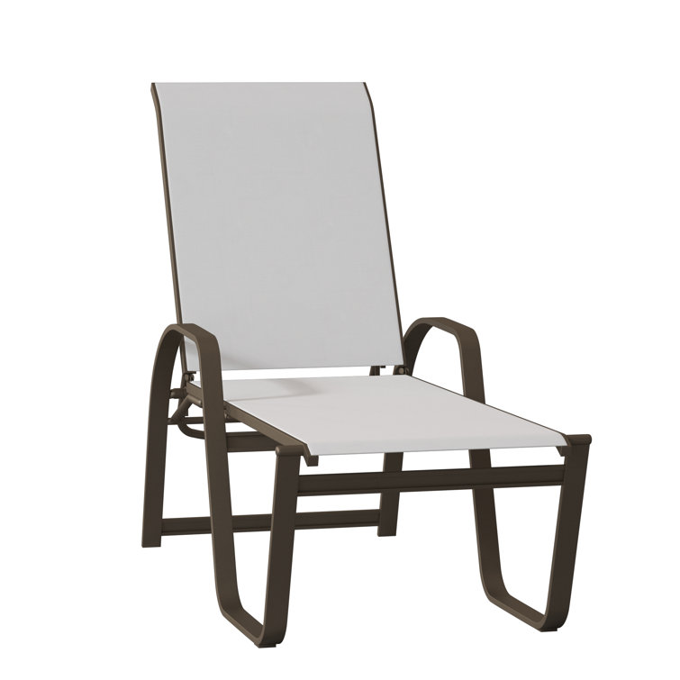 Holna Outdoor Rust-Resistant Metal Chaise Lounge