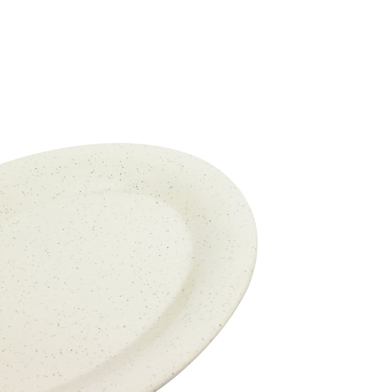 Plateau en mélamine ovale couleur unie Adelle, H 0,71 po x l 11,5 po x P 8 po