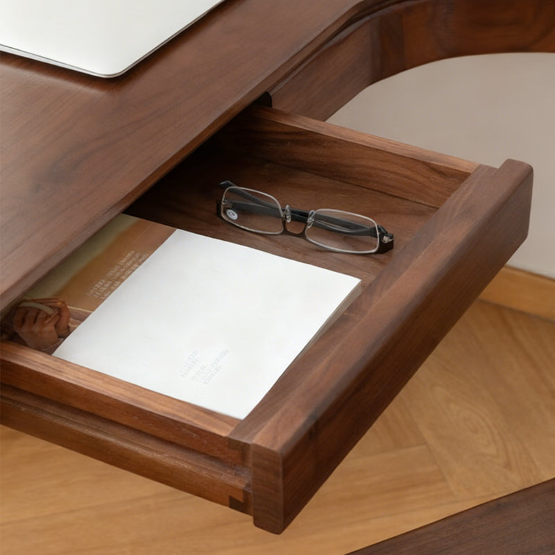 Corner solid wood desk, 29.53" H x 47.24" W x 39.37" D