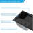 23 X 12.6 X 8.3 Inch Nano Black Drop-In Sink For Kitchen Rv Bar Balcony, Foldable Faucet Included