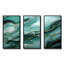 Encre liquide verte et grise «Mirage I», art mural abstrait à encre liquide-2089047888-2089047891