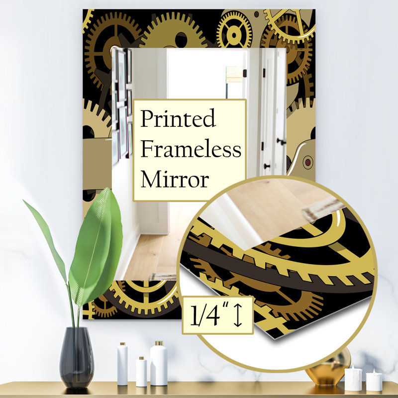 Miroir de salle de bain/meuble-lavabo Gear Mecanics, H 24 po x l 32 po