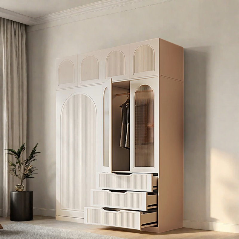 Armoire moderne, simple et luxueuse, H 101,57 po x l 55,12 po x P 22,83 po