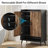29.6 Inches Rustic Brown Wooden Shoe Cabinet With Doors, 7-Tier Shoe Storage Organizer-1798884321