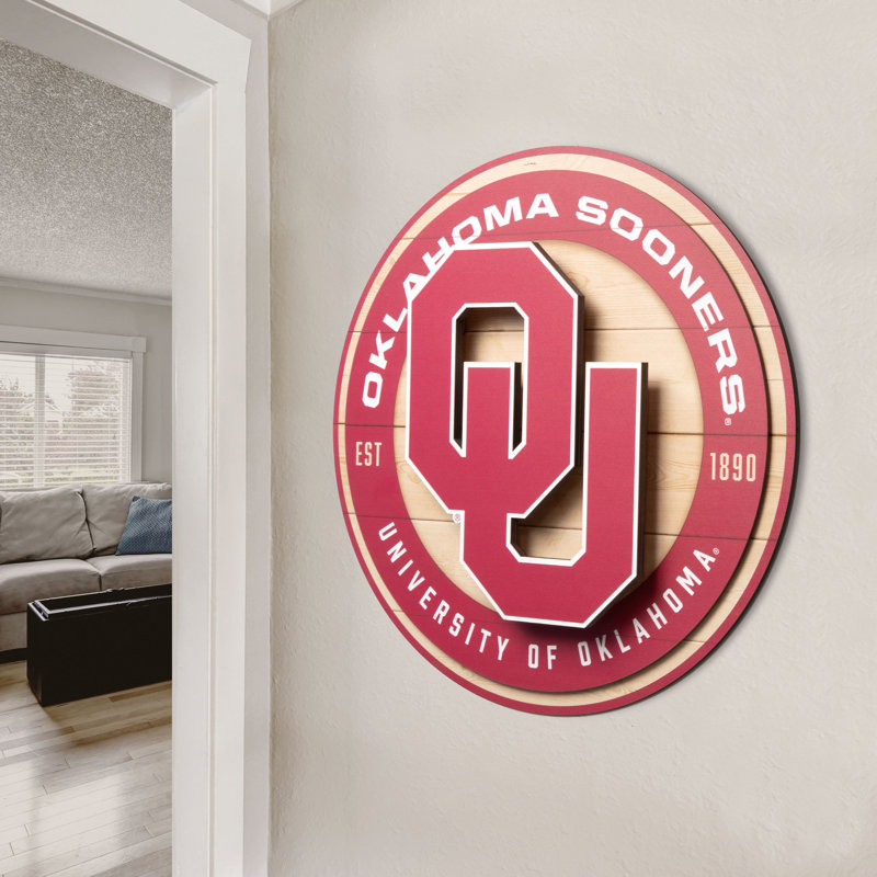 NCAA Oklahoma Sooners 3DX Circle Wall Art