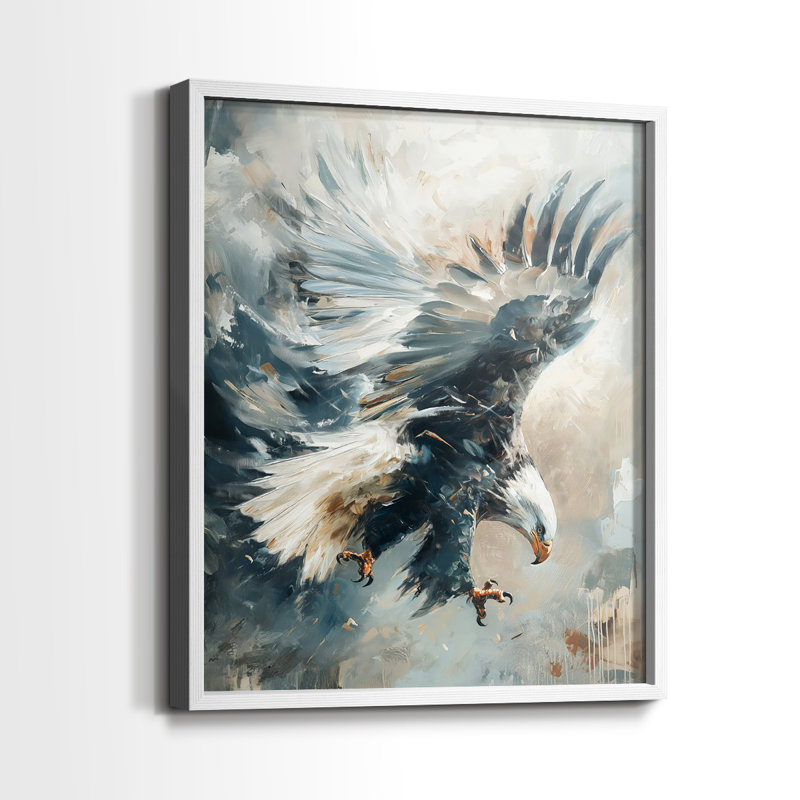 ANIMALS Series CXV III - reproduction encadrée de qualité supérieure - prête à être accrochée - aucun clou requis, Blanc