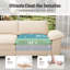 2 Seater Chenille Sofa & Chaise-249380780