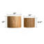 Ensemble de 2 tables basses gigognes