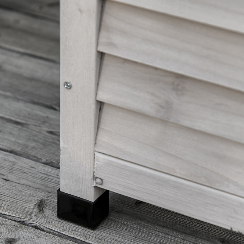 Outsunny 75 Gallon Wooden Deck Box