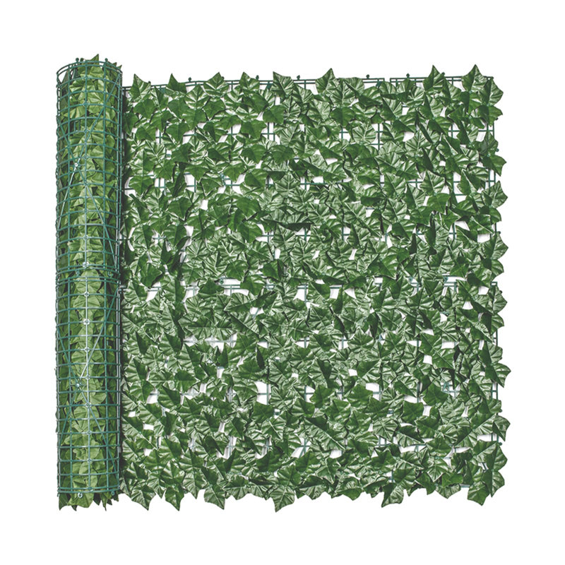 Panneau de clôture d'intimité artificiel Ivy, H 5,91 po x l 6,3 po x P 41,34 po, Vert foncé