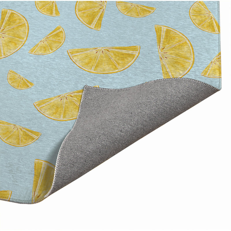 Summer Lemon Outdoor Rug, Rectangle 5' x 7'