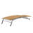 Cand 77.5" Long Metal Reclining Armless Single Chaise Lounge with PVC-coated polyester Sling Seat and Wheels-326051842-326051840