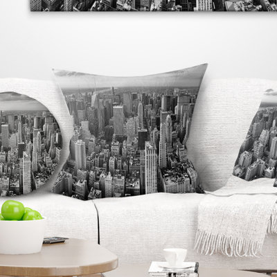 Vue aérienne panoramique cityscape de coussin manhattan