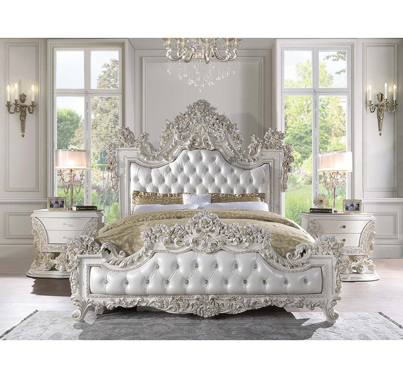 Vegan Leather Standard Bed, Eastern King