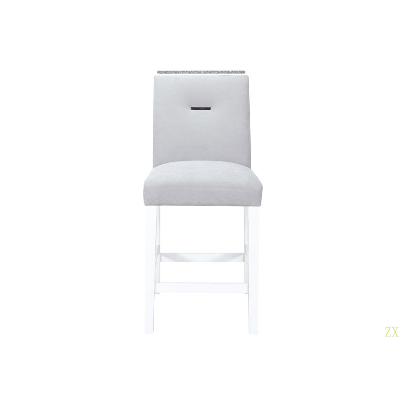 TABOURET ARIYA (ENSEMBLE DE 2), Siège noir / cadre noir