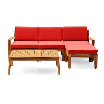 Ensemble de conversation modulaire avec coussins 5 pièces Tandon