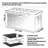 Fireproof And Waterproof Storage Ottoman Bench With Lock, 30 Inch Fire-Resistant Leather Storage Chest For Documents And Valuables, Foldable Footrest Stool With 700 Lb Capacity