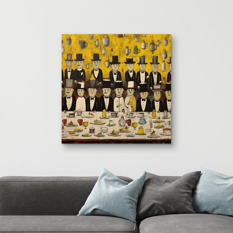 Discreet banquet - 32"x32" art on canvas