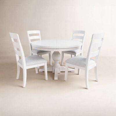 Pearce Extendable Dining Set With Ladderback Chair