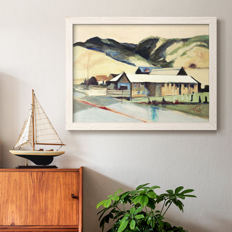 Méandre encadré sur toile, Blanc, H 22 po x l 32 po x P 1,5 po