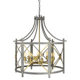 Rosette 8 - Light Lantern Drum Chandelier
