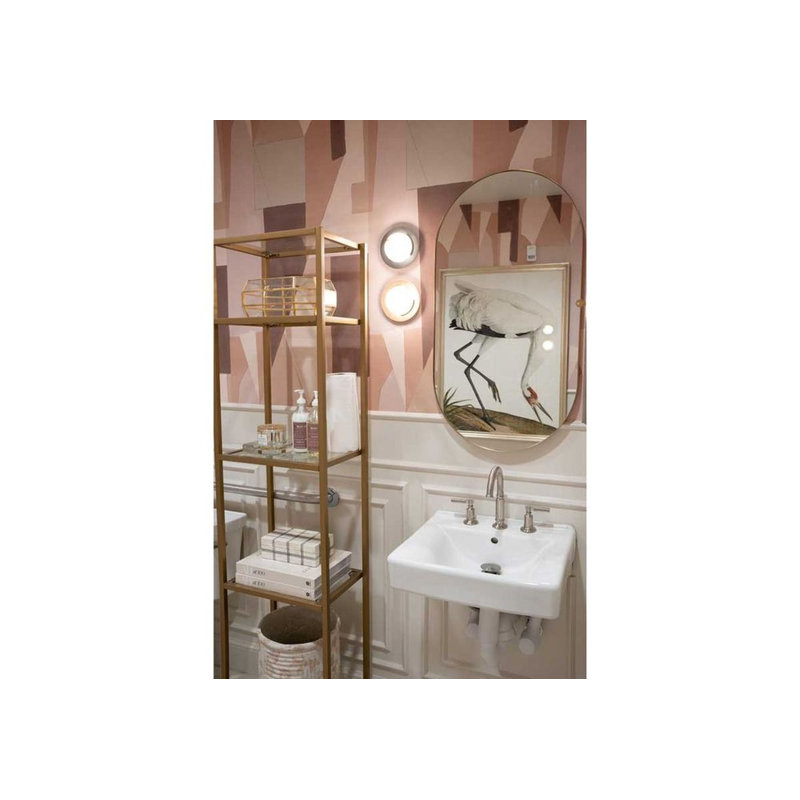 Ringo Oval Brass Mirror