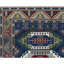 Wool Oriental Area Rug in Blue/Cream/Wine/Green