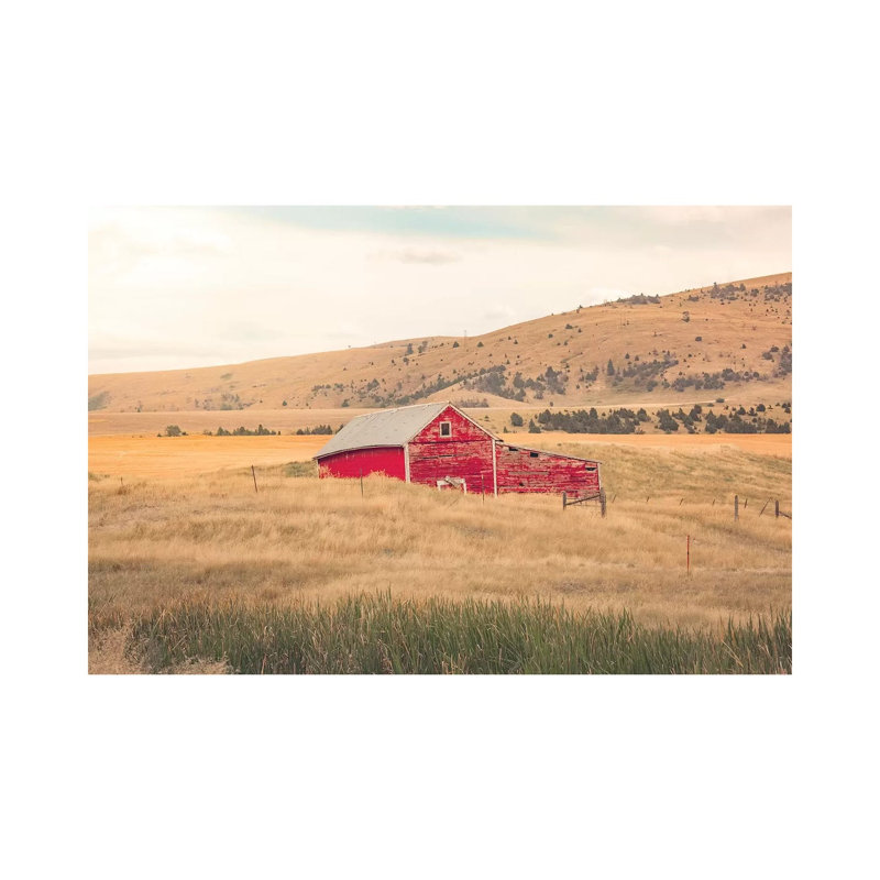 Montana Red Barn 1 Piece Wrapped Canvas Wall Art, 66.04 cm H x 45.72 cm W x 1.91 cm D