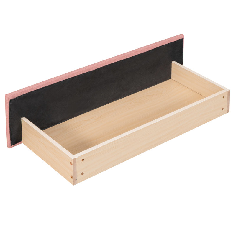 2 Storage Drawers Daybed In Pink Linen Upholstery, Twin Size - No Box Spring, Solid And Attractive Bed Construction Upholstered With Drawer Storage, Robust Alluring
