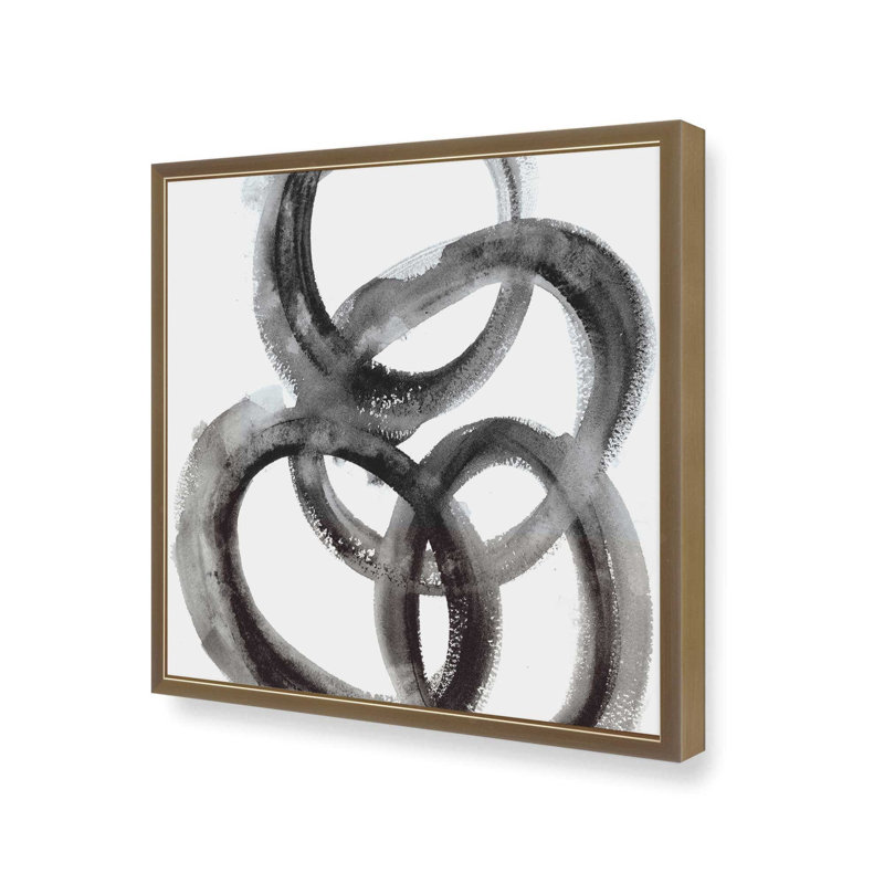 Impression sur toile entrelacée, H 13,75 po x l 13,75 po, Or brossé