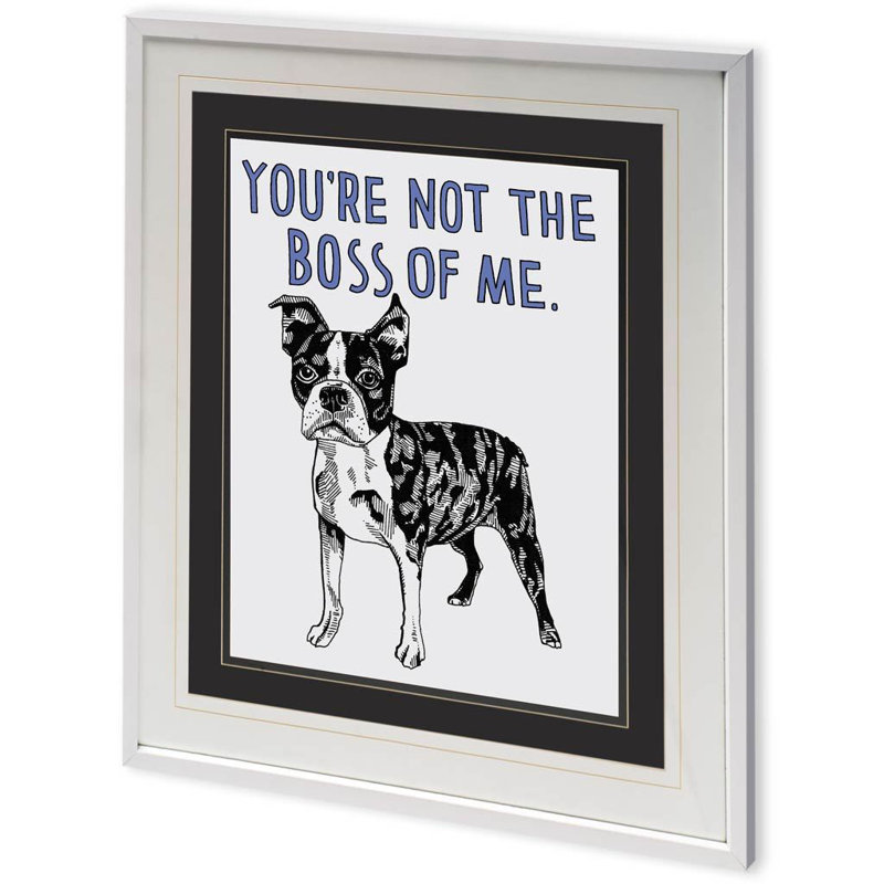 Fox par Marie, Natasha a, reproduction d'art encadrée sous verre, 31.6L x 1.8W x 37.6H, Boston-terrier