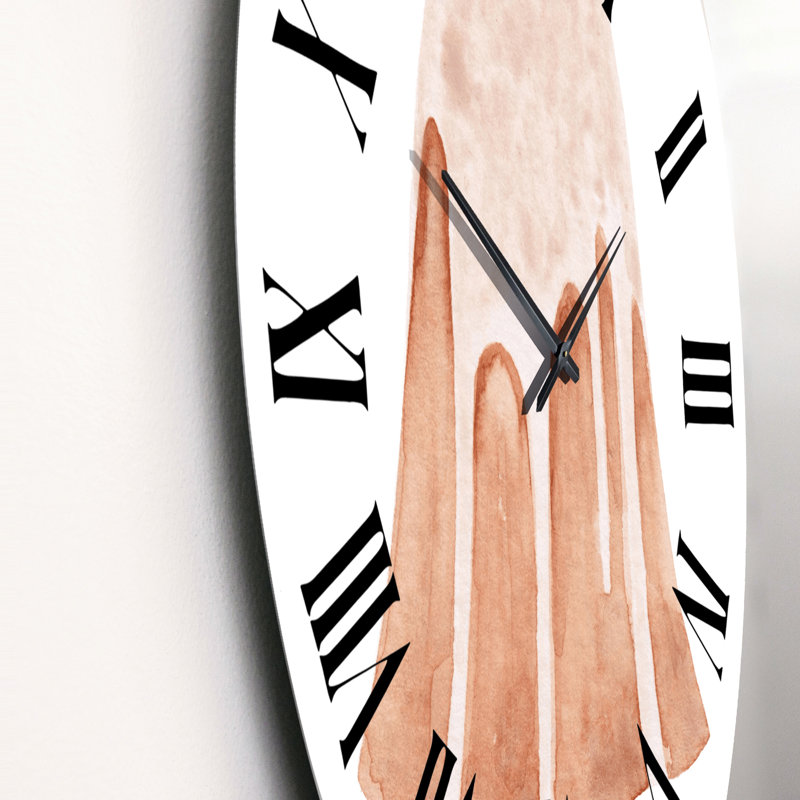Gâteau de Pâques sur blanc - horloge murale traditionnelle, Surdimensionné