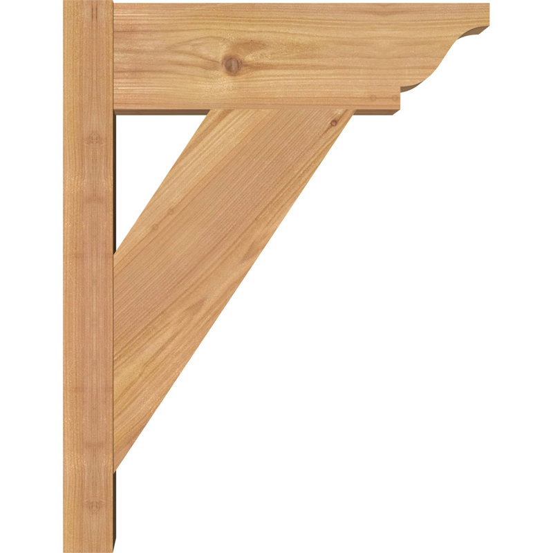Persienne traditionnelle en bois rustique, Sapin Douglas de 5 1/2 po (lisse),  P 14 po x H 18 po 