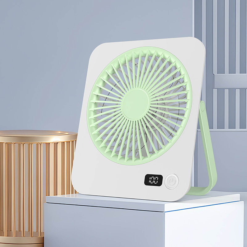 Ventilateur de bureau mural / extérieur mural / mural numérique Kondieu 2025, Green