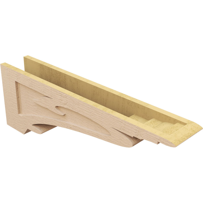 Bois de cèdre brut Mayflower TimberThane Corbel, apprêté brun clair, H 12 po x l 6 po x P 36 po