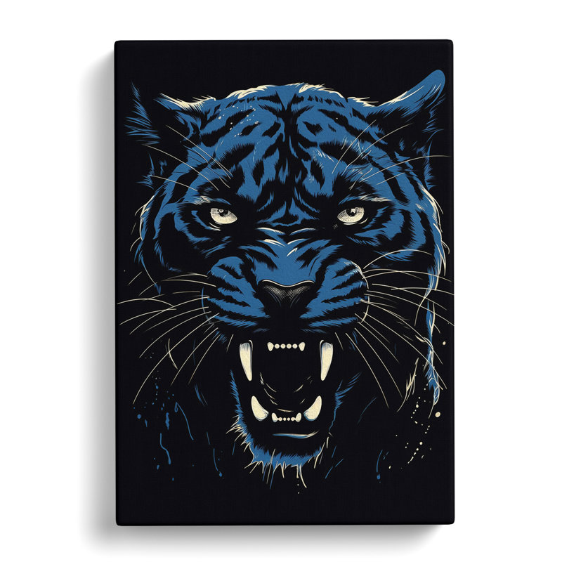 Panther Line - Wrapped Canvas, 50cm H x 35cm W x 3cm D