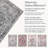 Bungalow Rose Soft Gray Blue Machine Washable Area Rug – Non-Slip, Stain Resistant, GRS Certified, for Bedroom, Living & Dining-940046191
