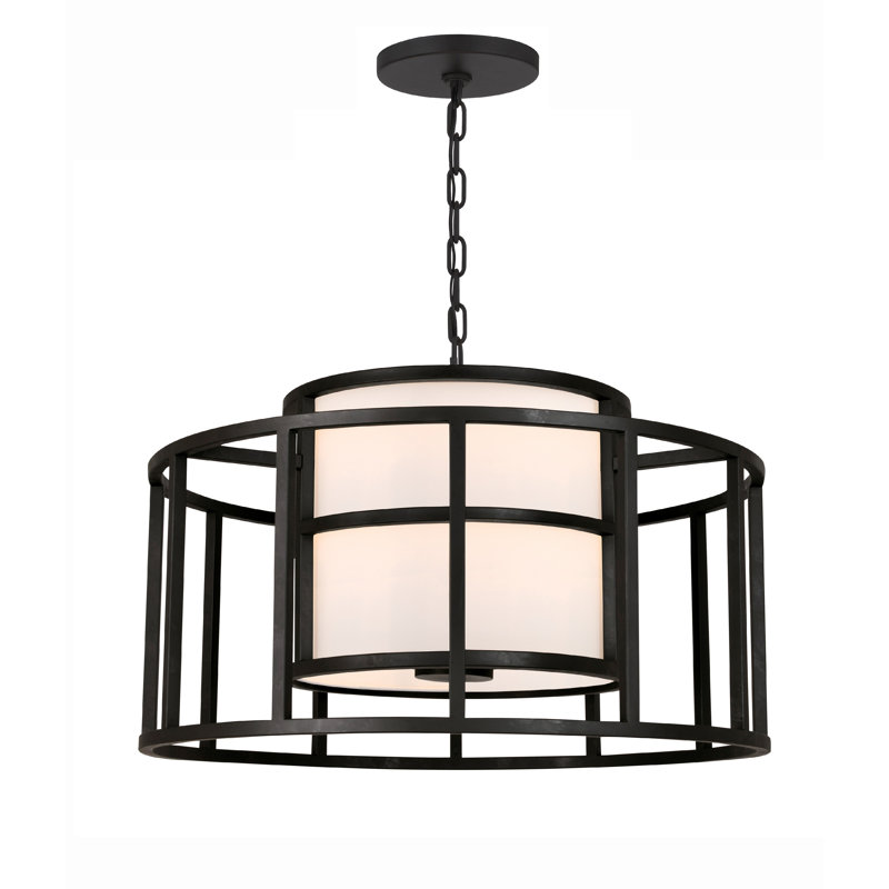 Arushan 5 - Light Dimmable Drum Chandelier