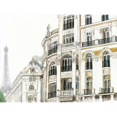Paris in Mist - reproduction sur toile tendue