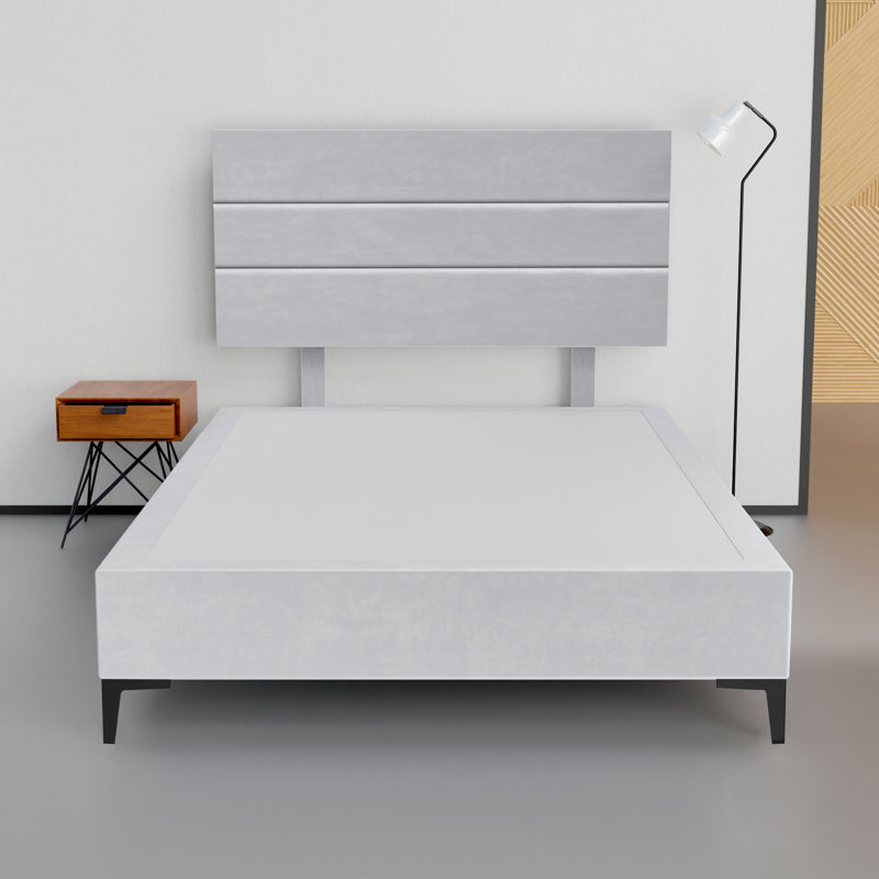 Allondra Upholstered Platform Bed, Twin XL, White