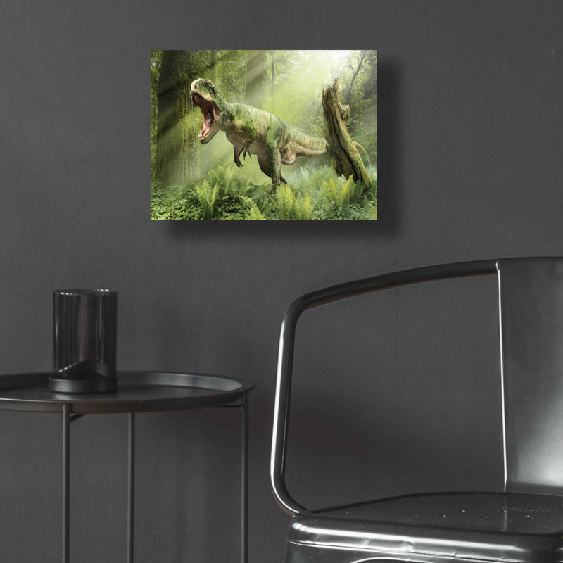 «Giganotosaurus», art mural en verre acrylique, H 12 po x l 16 po x P 0,13 po