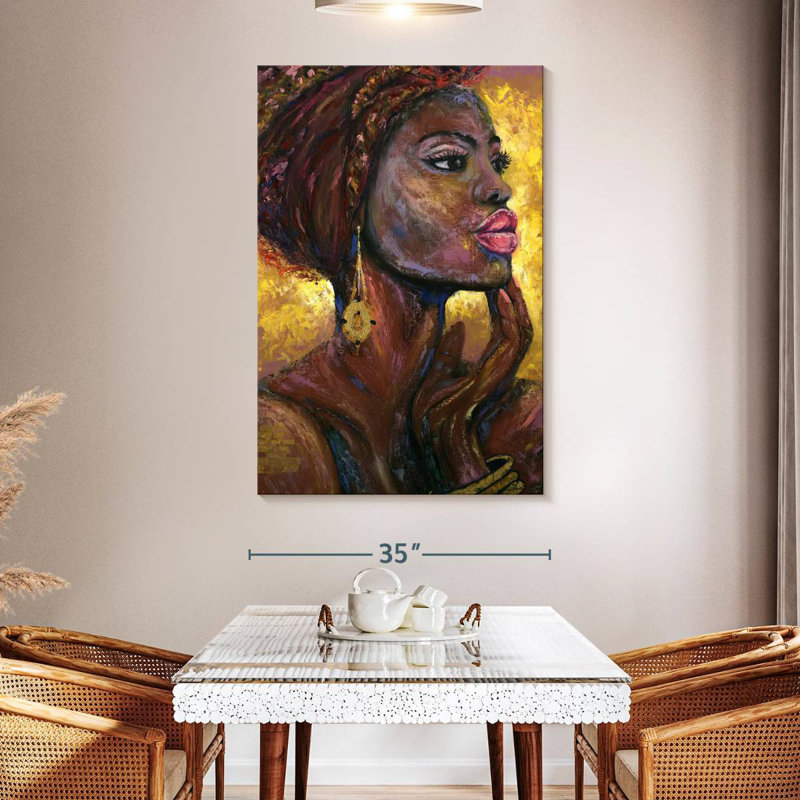 Leisha tribal africain, H 51 po x l 34 po